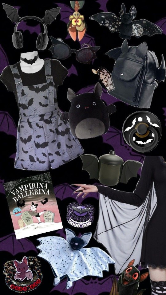 Smol moodboard for age regression and age dreaming. Theme: baby bat π¦π€