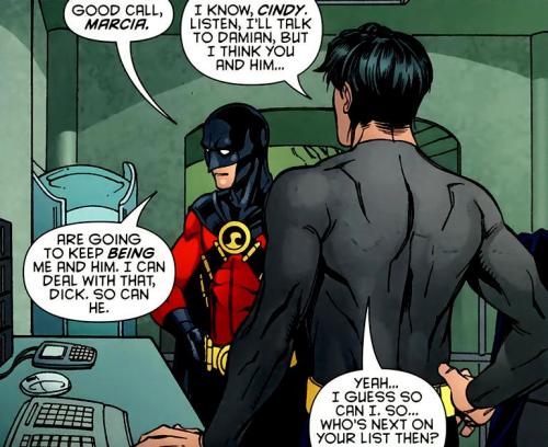 timothythebrave: -Red Robin 14- Dick changed Tim’s password to Cousin Oliver