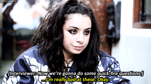 madankamagica:“Blunt Talking - Charli XCX.” 28 Sept. 2012. 