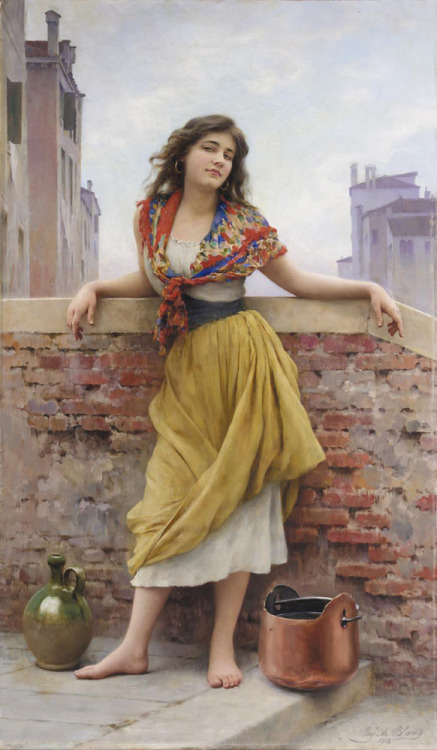 artishardgr:  Eugene de Blaas - The Watercarrier 