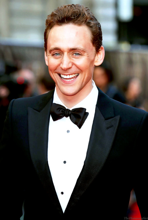 Tom Hiddleston on the red carpet of the Laurence Olivier Awards, 13th April 2014