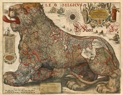 urbangeographies: LEO BELGICUS:  Symbolic mapping of Dutch identity In the late 16th Century, t