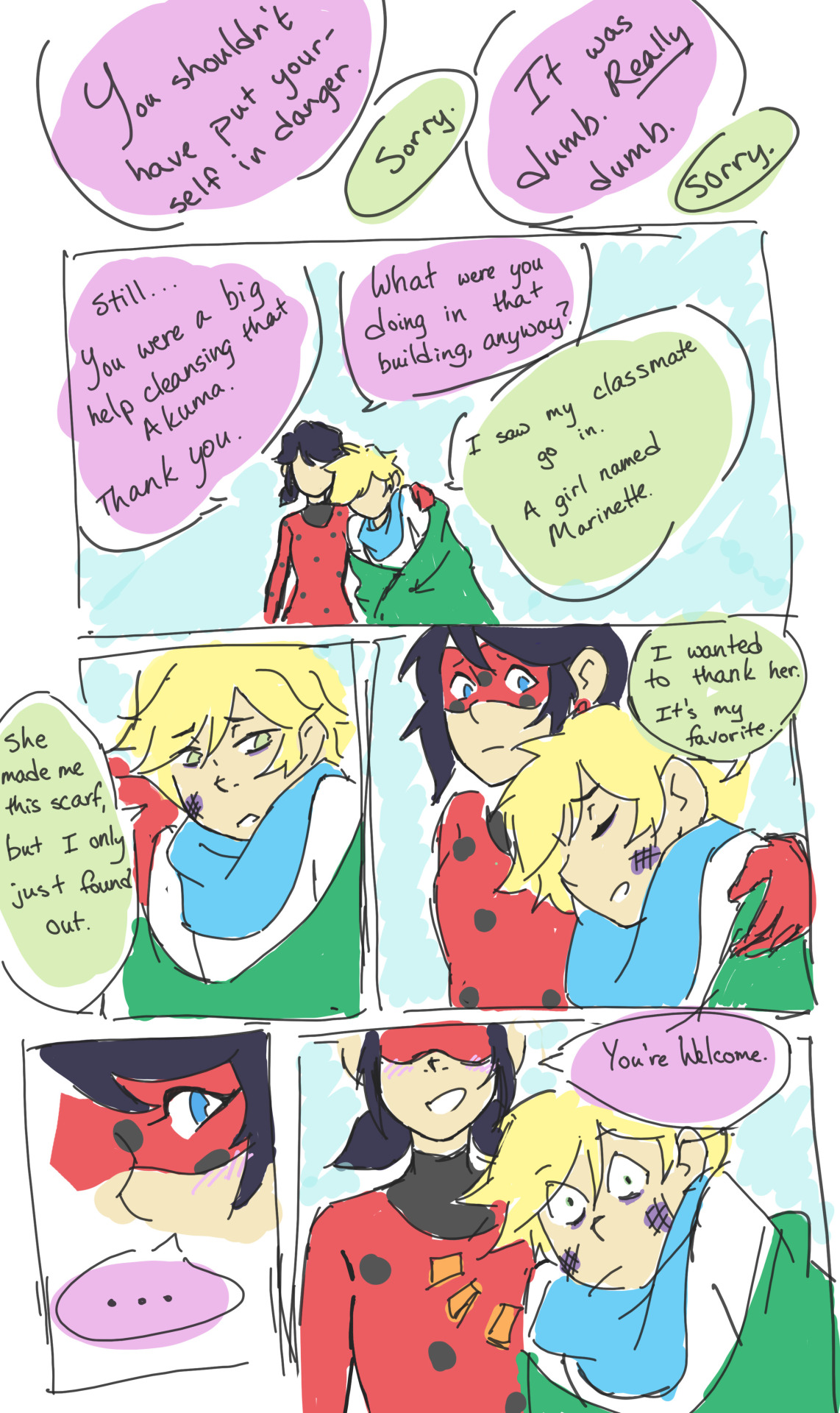 naptillmorning:  Dramatic Reveal! :DMaybe my favorite thing about Adrien is that