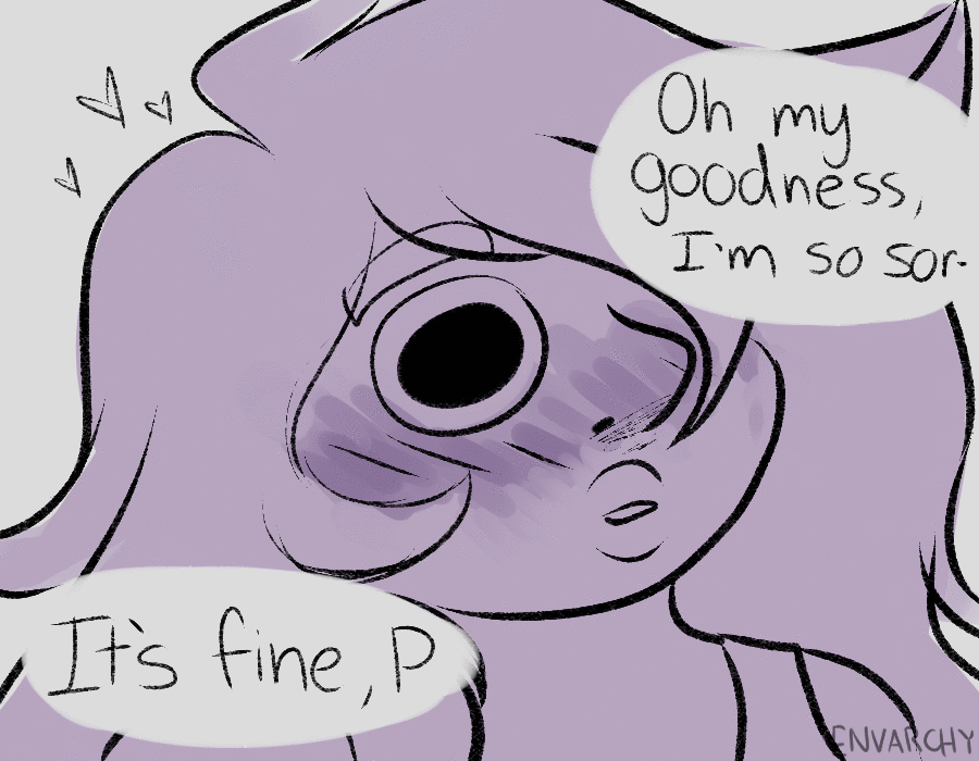 envarchy:  Pearlmethyst Week Day 1: First Kiss i hope pearl just… accidentally