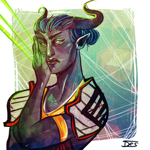 flyawaybooks:I commissioned @destinyapostasy to draw my Inquisitor, Asaara, and she turned out so be