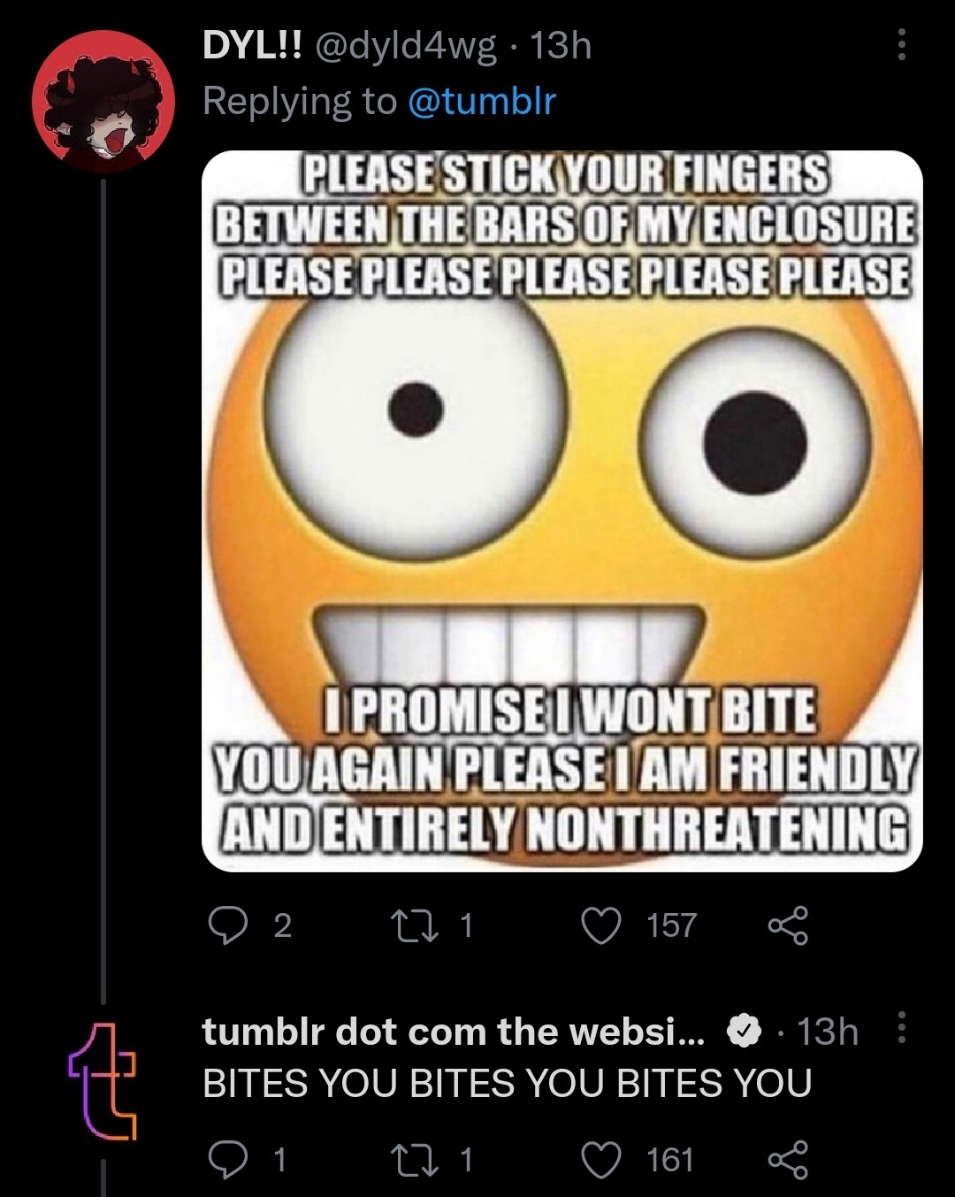 darthmelyanna:rattledazzlebones:Kind of obsessed with the tumblr Twitter account