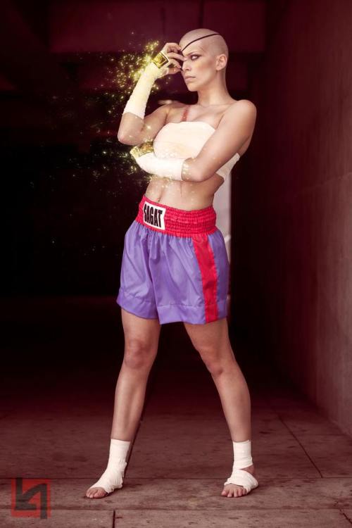 theomeganerd:  Street Fighter ‘Sagat’ Cosplay by Miss Sinister Website || Facebook 