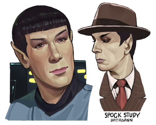 Some of my Spock and Kirk study