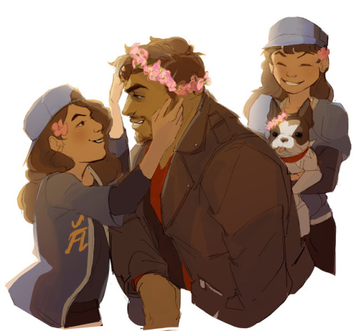 milagrosen:it’s 3 am and here i am making lazy yet wholesome Robert with the Cahn girls