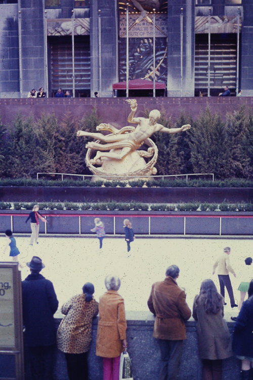 Rockefeller Center Ice Rink, Winter 1971.