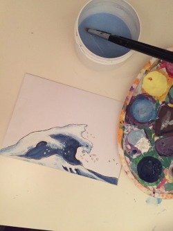 sunnysis:  Today I made a cute lil envelope to send in it a letter to my penpal 🌊🌊 