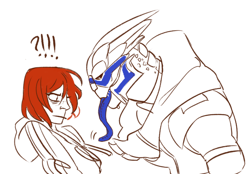 kisu-no-hi:  Shepard asking questions when she’s clearly not ready for the answers