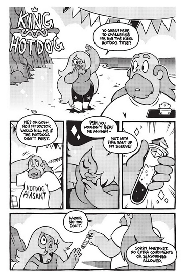 ennuikibun-deactivated20150605: SU Comic #6 // King Hotdogdats mah amy <3