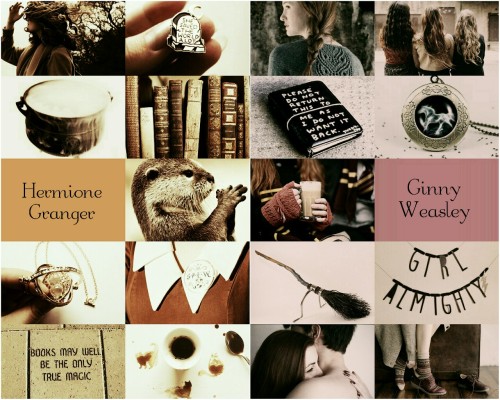 chardwic:Harry Potter Aesthetics: (Favorite Young Women) ->  Hermione Granger, Ginny Weasley, Lun