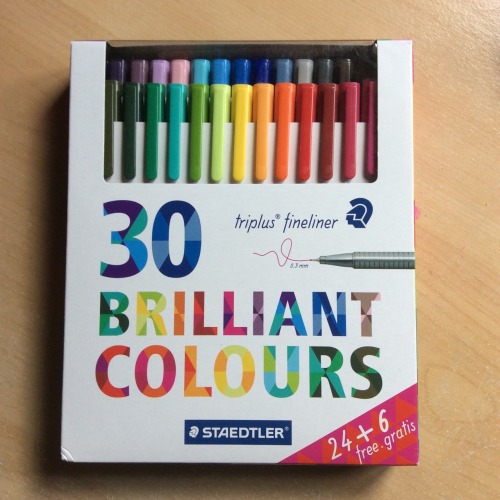 sibyllinesketchblog:It’s giveaway time !I have 5 boxes of these awesome Triplus Fineliners by Staedtler. Reblog, like, and get a chance to win one set !The giveaway will end Sunday 29th (of March) and I’ll pick 5 random winners with random.orgGo !