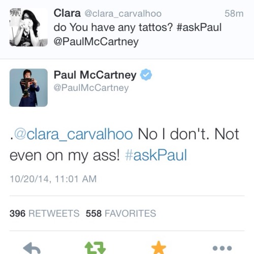 fuckyeahthebeatles: thebeatlesordie: MY TOP 10 FAVORITE ANSWERS FROM PAUL IN TODAYS TWITTER Q&