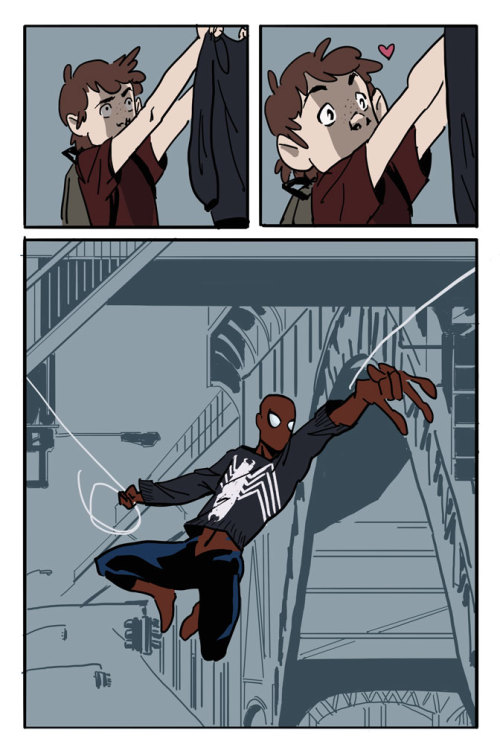 cxrxbrx:wackd:hannahblumenreich:aunt may does right by her nephew. oh my god this is adorable @ambra