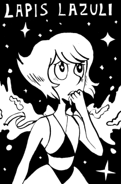 ohcoroner:  inktober #8 and im officially out of gems to draw oh no…..  i love lapis