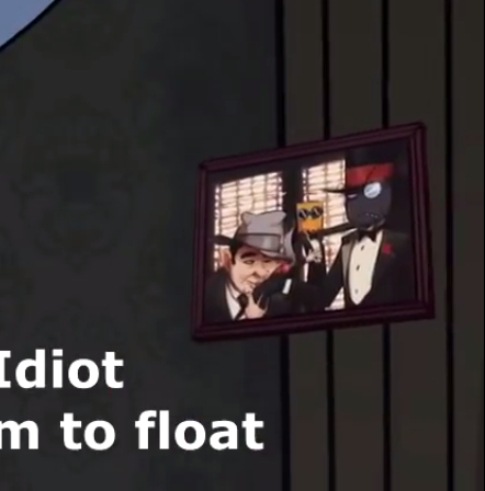 its-madpanda66:  BULLETS SHOWER. YA AIN’T AN EVIL WITHOUT A BULLET.Their tuxedo wearing was shown on a pic frame.