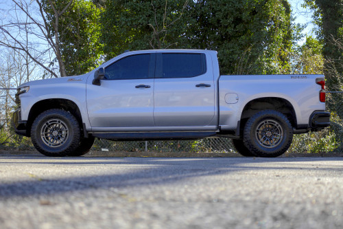  Right at home, on road or off. Michael Chastain’s 2022 Chevrolet Silverado Z71 Trail Boss is 