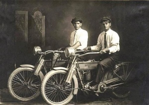 historicaltimes:William Harley and Arthur Davidson, 1914 via reddit