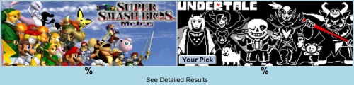 undertale-shitposts:  undertale-shitposts:  We’ve made it to the penultimate round! Undertale is up against Melee this time, a nigh unstoppable titan of a game. We’re almost there, but we’re going to need a LOT of votes to pull this one off. Stay