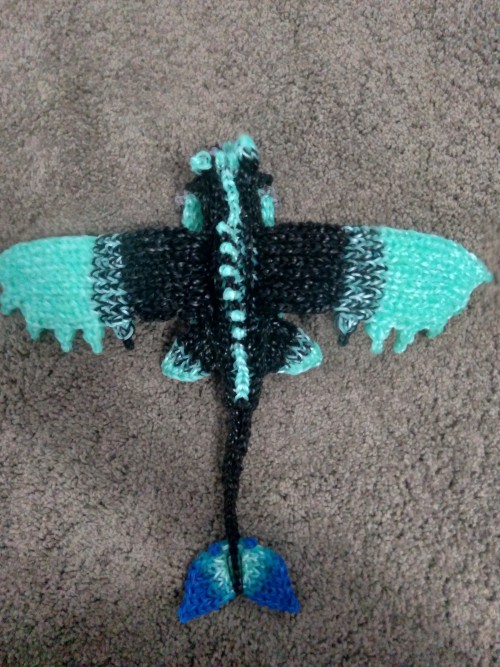 I Finished This Commission A While Back, And Gave It To My Customer Already! It Was A Mermaid Night Fury
