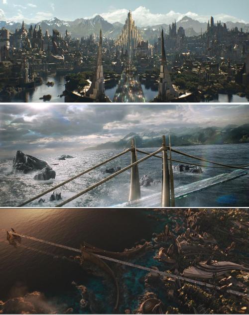 crisolyn-uendelig:Marvel`s Asgard concept (from Thor movies)