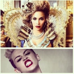 bitchouttahell:  theuppitynegras:  unimpressed2chainz:  deathvialove:  If its acceptable for Beyonce to act as a white woman why is it not okay for Miley to act like a thug. Not to say either of them should be tolerated its just stupid that people are
