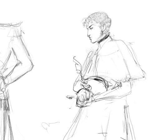 Some Sketches With My Oc, Napoleon Born To Party, Barclay And Bagration 