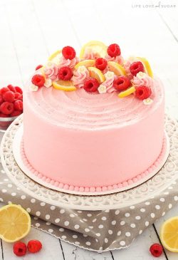 sweetoothgirl:    LEMON RASPBERRY LAYER CAKE