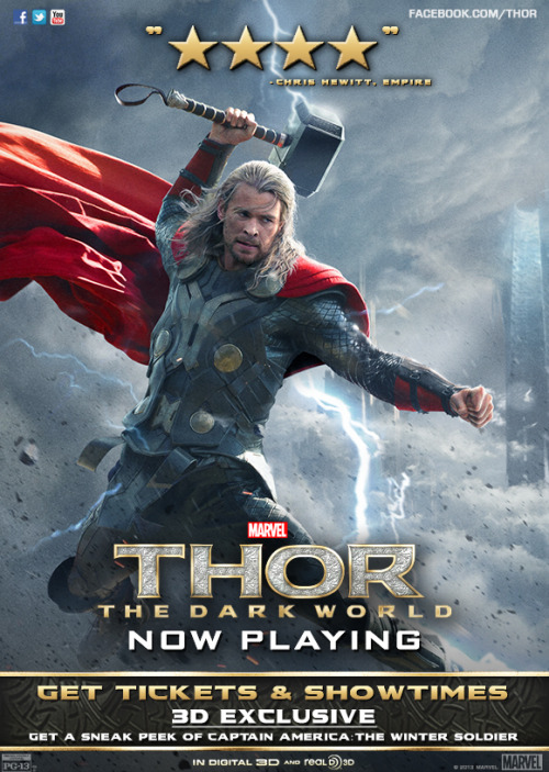 marvelentertainment: The day is upon us, mortals - see Marvel’s “Thor: The Dark World&rd