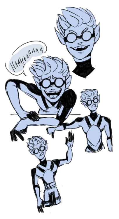 gw2mutual: sketch page of my sylvari eldval (also known as cybercriminal). he’s a bad little m