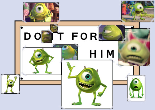 blurrypicturesofmikewazowski:I made this in dedication to our Lord