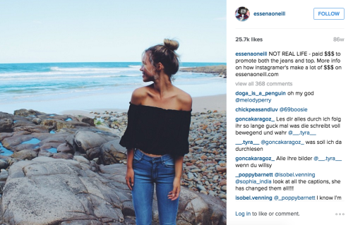 lunarcappy:  sexandtheastrology:  haydenomero:  so i dont know if any of you have heard of essena oneill, but basically she is this 18 year old girl who spend the last year building a ‘career’ in social media and youtube. however, yesterday, she deleted
