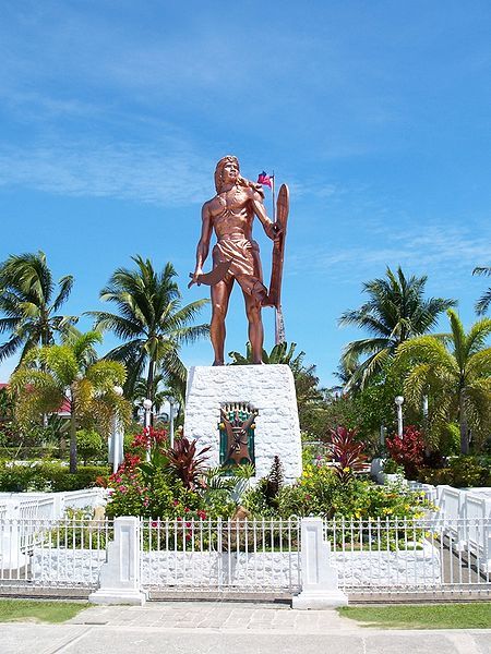 Lapu-Lapu Shrine on Mactan Island in the Philippines. 