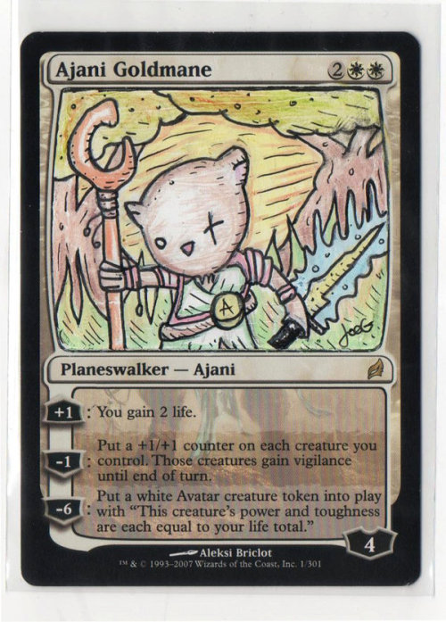 Ajani Goldmane by joegogo-mtg-alters