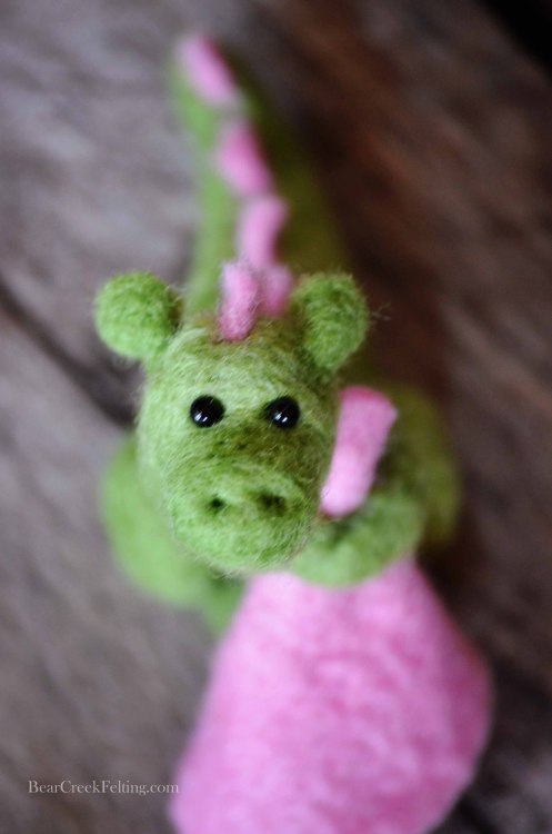 Bear Creek Dragon #12 needle felted by Teresa Perleberg