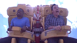 fallontonight:  While riding a roller coaster,