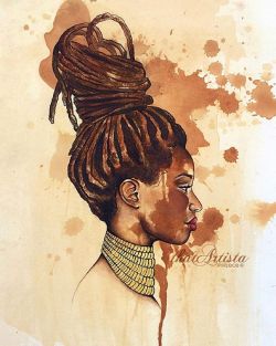 thatartista:  “Perfectly Flawed” | Adorn Her Series Mixed Media on Tea Stained Paper #thatArtista 