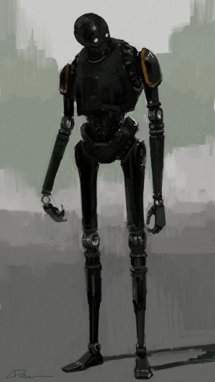 He&rsquo;s not one you want to leave holding your bag. For Rogue One, K-2SO concept art by Luke 