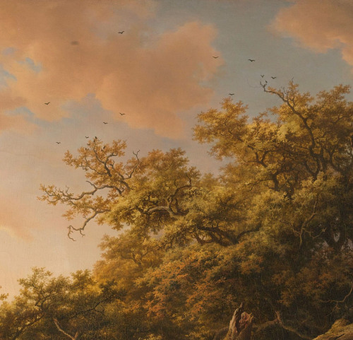 Forest Scene (detail) by Barend Cornelis Koekkoek, 1848.•Follow: Instagram | Pinterest