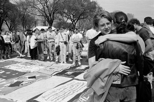 The AIDS Memorial Quilt, March on Washington for Lesbian, Gay, and Bi Equal Rights and Liberation, W