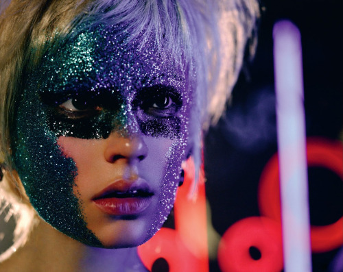 andreasanterini:  Caroline Brasch in “Decadence in the Disco” / Photographed by Richard Bush / For i-D Magazine Spring 2014 