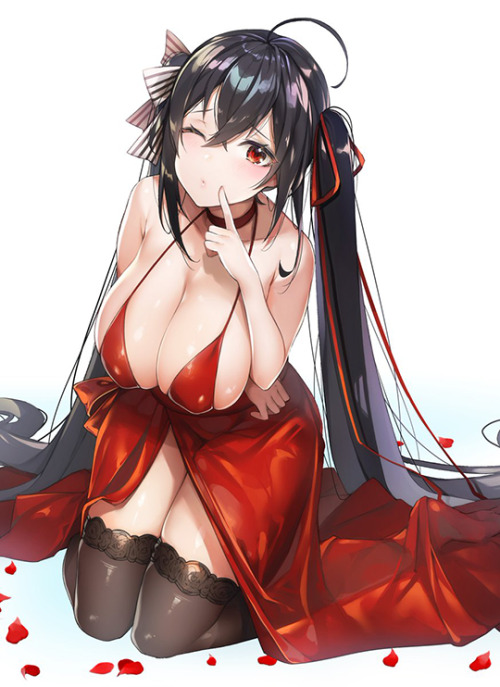 a-titty-ninja: 「ドレス大鳳」 by 夜よいち | Twitter๑ Permission to reprint was given by the artist ✔.
