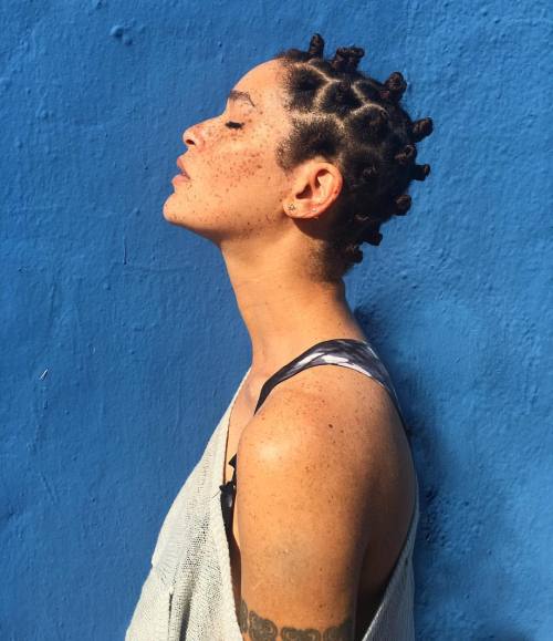 Proud. Show respect for the Bantu Knots and call them by their name. Hair by @amenabelledesoleil. by