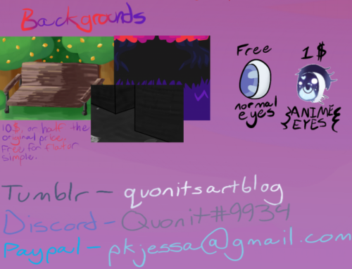 quonitsartblog:I made a commission sheet because I’m selling stuff now yaayyyy75% of all funds are g