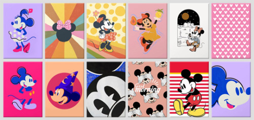 Minnie And Mickey Paintings-12 swatchesDOWNLOAD at my blog!