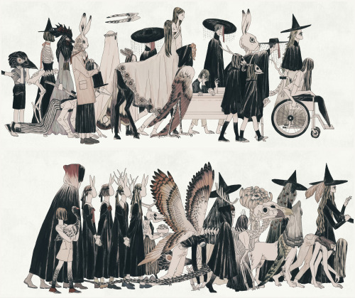cochleacochlea: I know i’m late. 2019 halloween work and old works for halloween.ⓒMio Imhttp:/