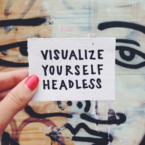 heyamberrae:  Sounds strange, right? When I first learned of this concept, I had an immediate “What?!” response. But then I opened up to feel it out… You know those moments when you’re overthinking or stuck in your head? You’re so caught up